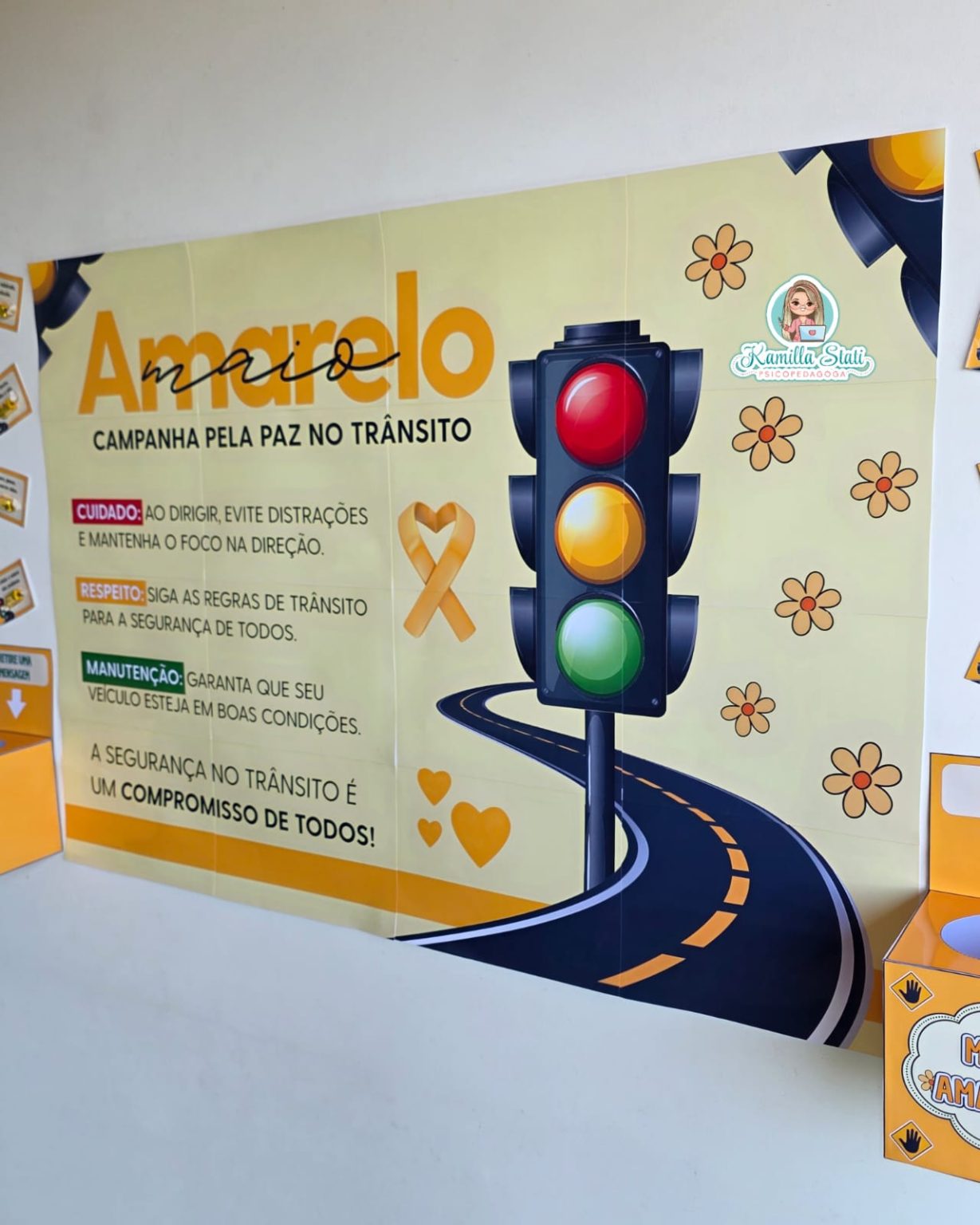 Painel Maio Amarelo - Abc Pedagógico Infantil