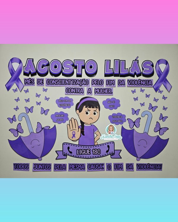 Painel Agosto Lilás - Imagem 3