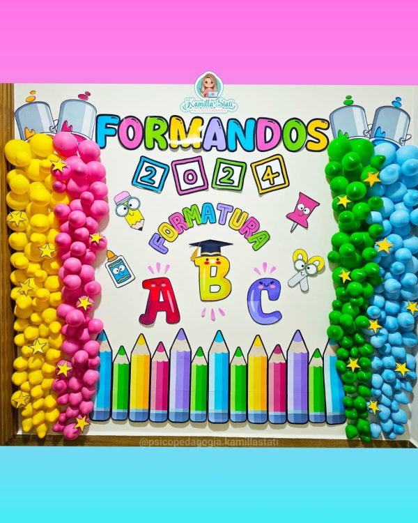 Painel balão formatura ABC 2024