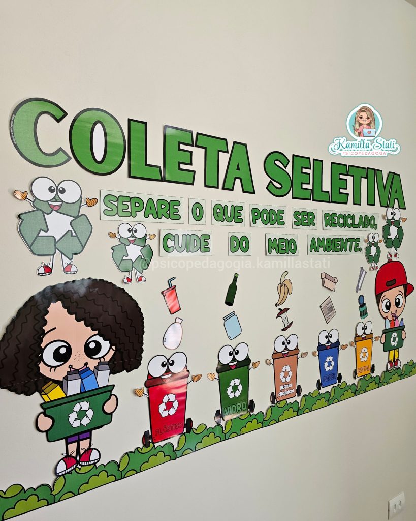 Painel coleta seletiva - Abc Pedagógico Infantil