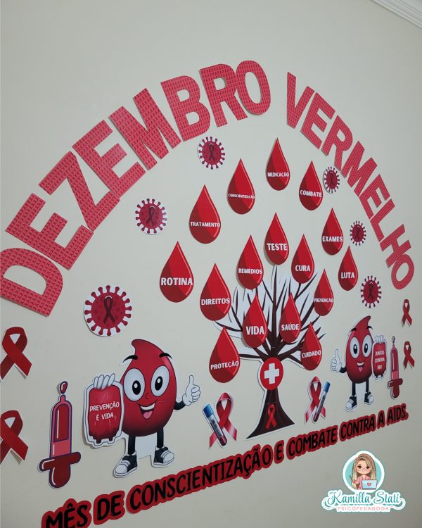 Painel dezembro vermelho - Imagem 6