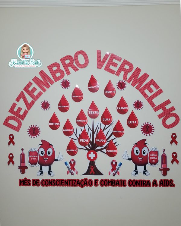 Painel dezembro vermelho