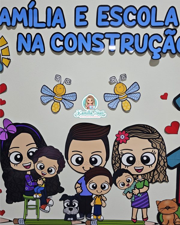 Painel dia da família na escola - Imagem 6