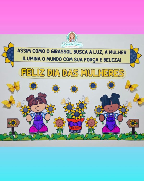 Painel dia da mulher girassol - Imagem 2