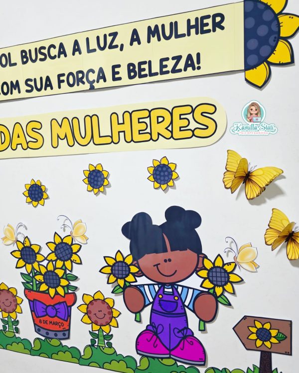 Painel dia da mulher girassol - Imagem 3