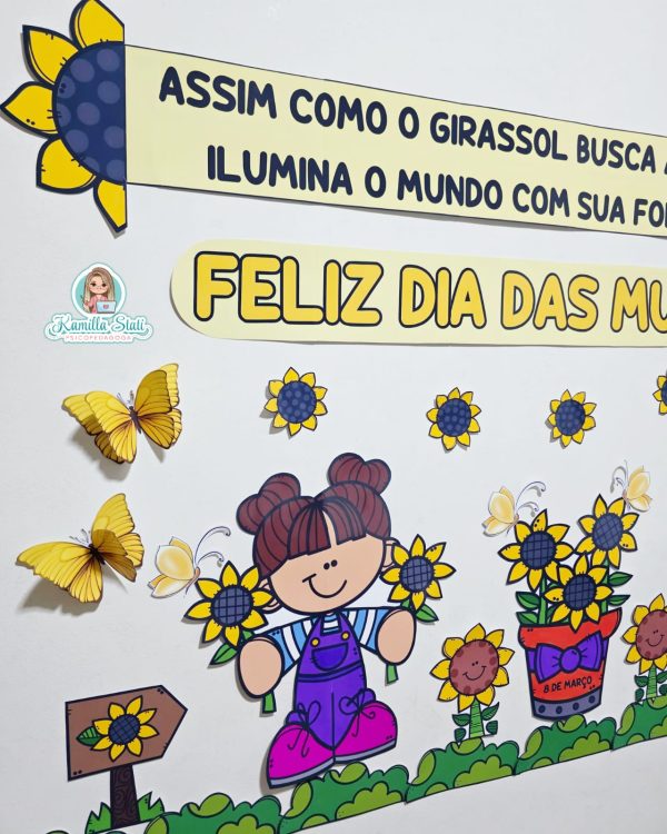 Painel dia da mulher girassol - Imagem 4