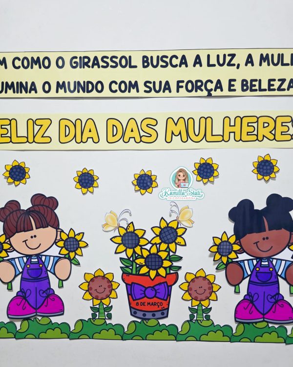 Painel dia da mulher girassol - Imagem 5