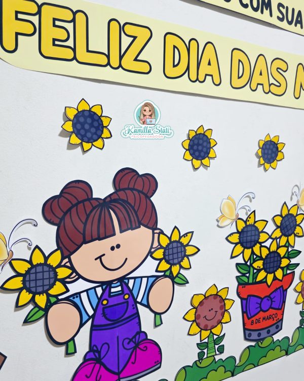 Painel dia da mulher girassol - Imagem 6