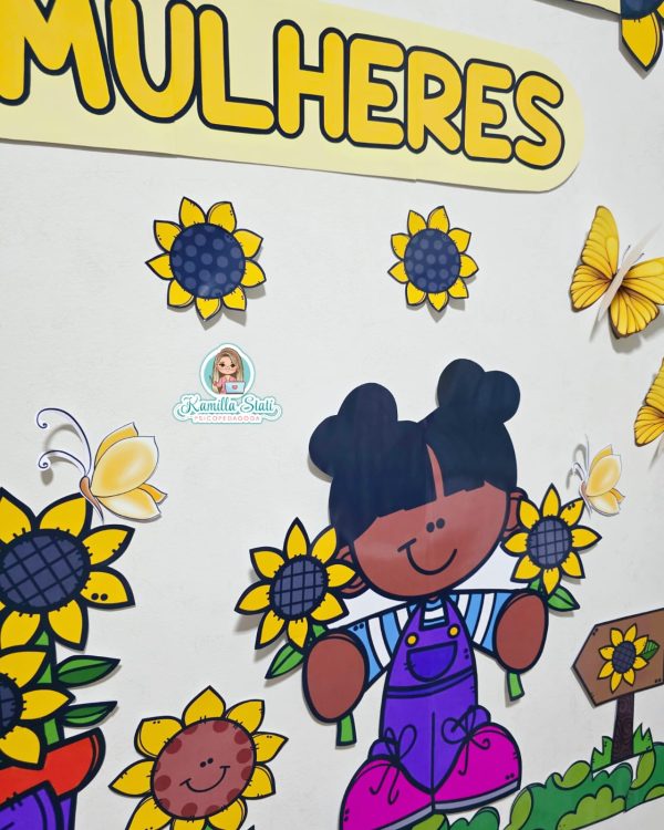 Painel dia da mulher girassol - Imagem 7