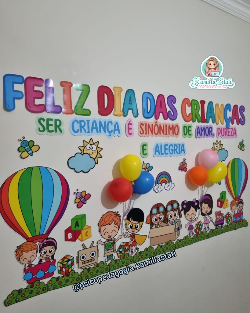Painel dia das crianças - Abc Pedagógico Infantil