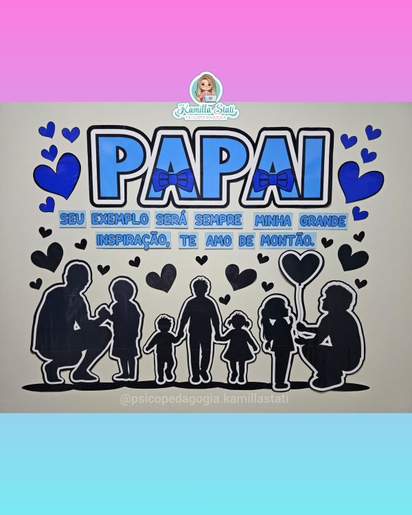 Painel dia dos pais silhueta - Imagem 2