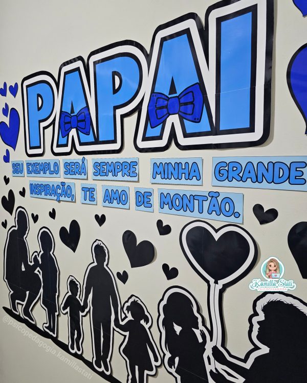 Painel dia dos pais silhueta - Imagem 3