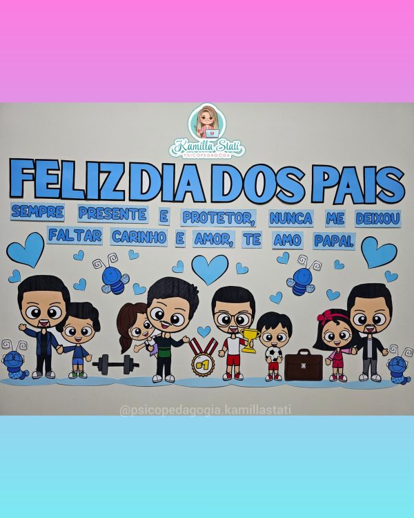 Painel feliz dia dos pais