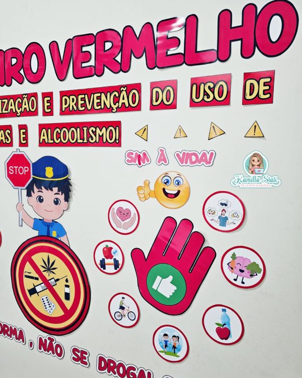 Painel fevereiro vermelho: mês prevenção do uso de drogas - Imagem 3