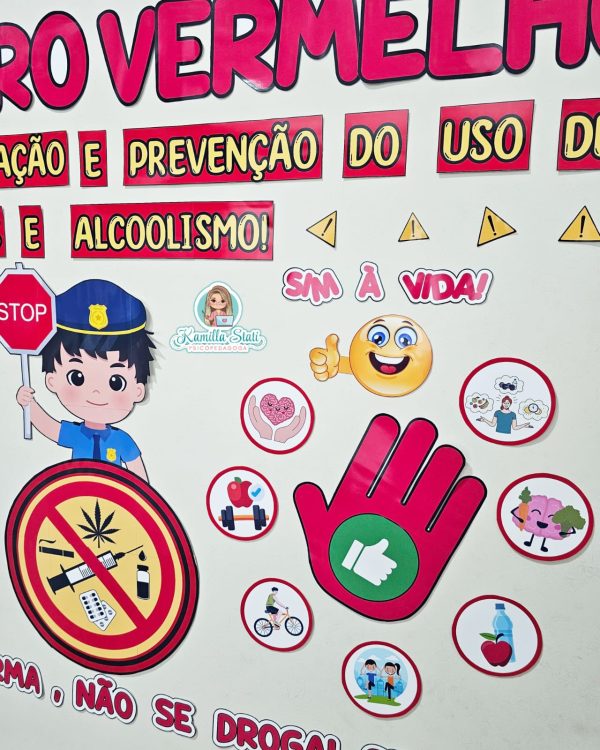Painel fevereiro vermelho: mês prevenção do uso de drogas - Imagem 4