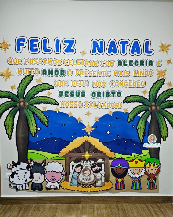 Painel de Natal Cristão gigante