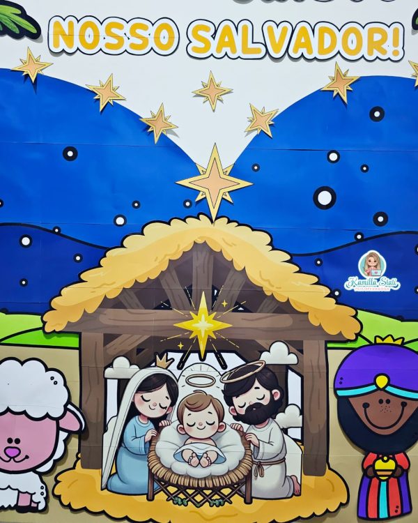 Painel de Natal Cristão gigante - Imagem 5