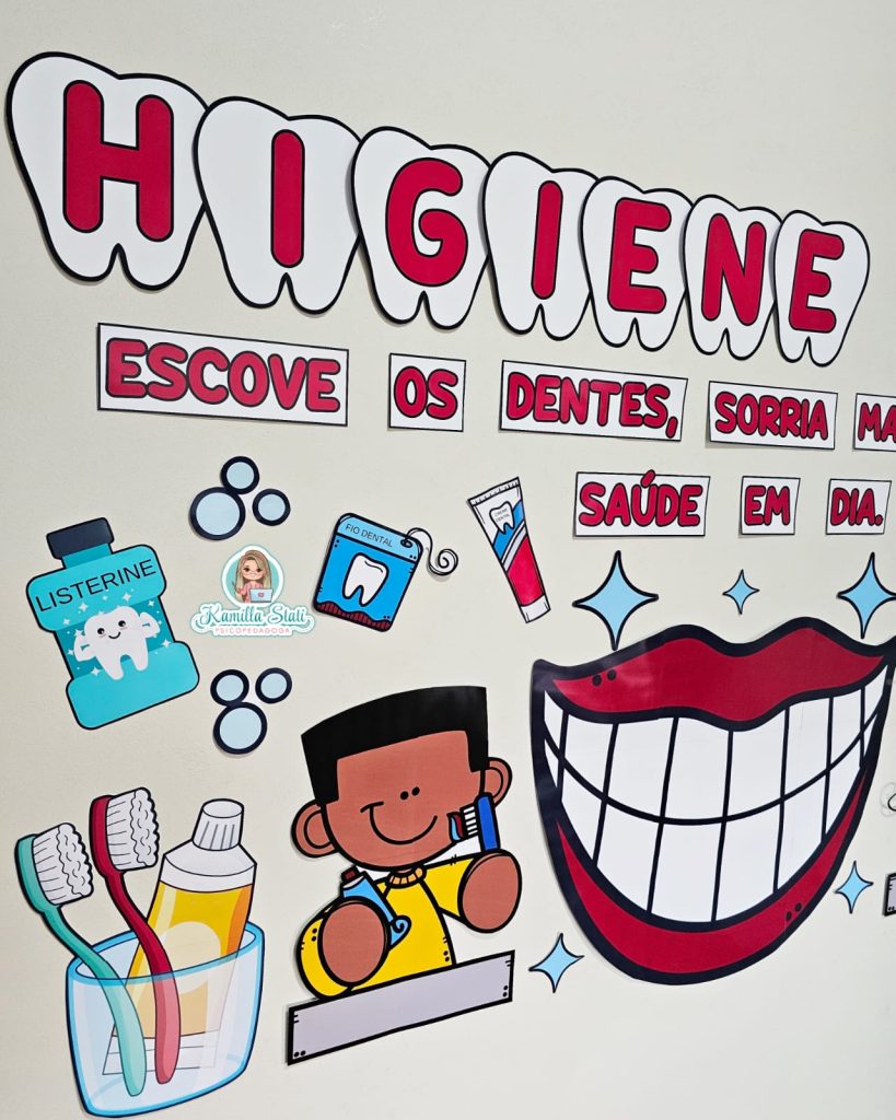 Painel higiene bucal - Abc Pedagógico Infantil