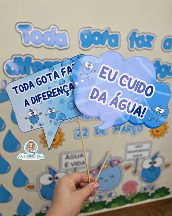 Painel dia da água + lembrancinhas - Imagem 8
