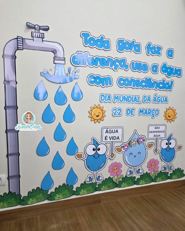 Painel dia da água + lembrancinhas - Imagem 3