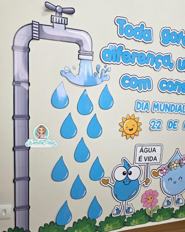 Painel dia da água + lembrancinhas - Imagem 4