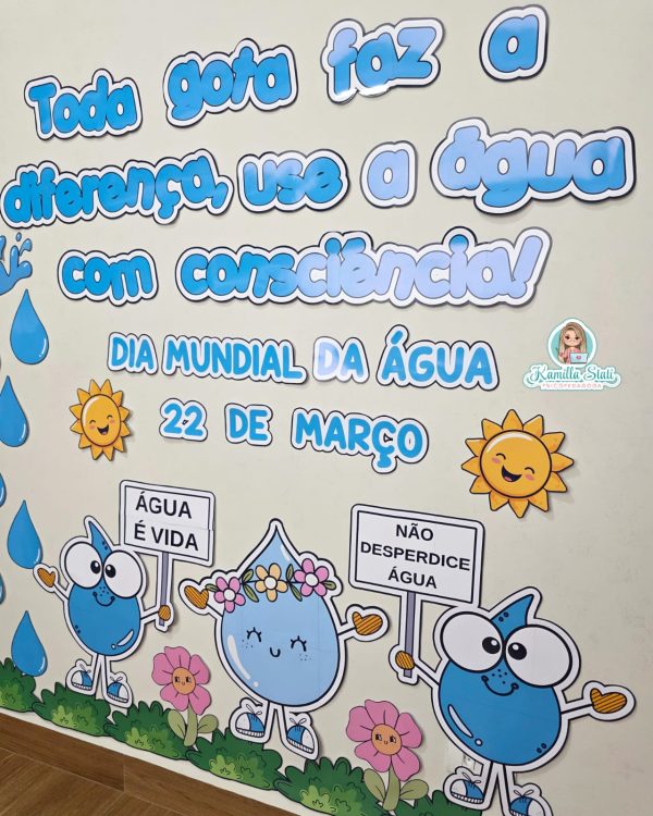 Painel dia da água + lembrancinhas - Imagem 5