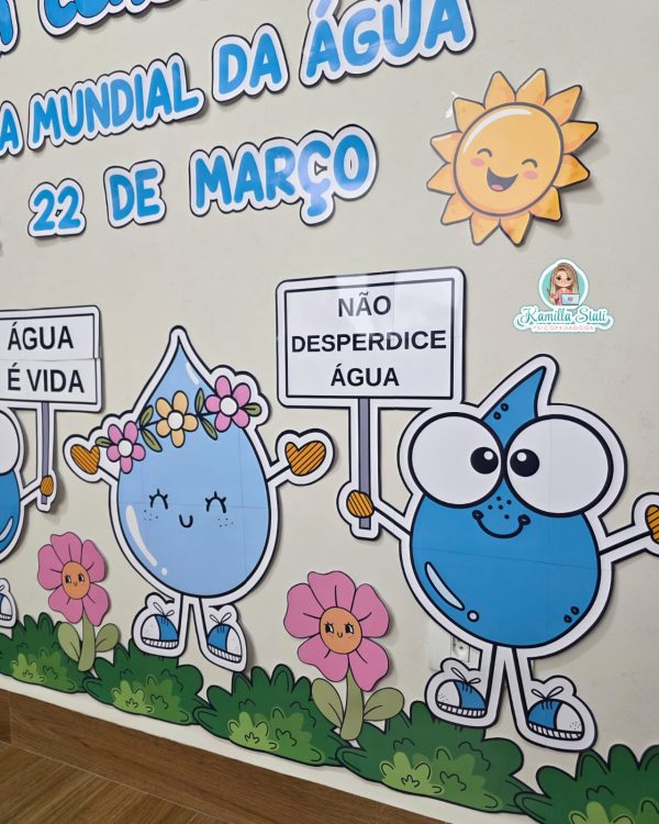 Painel dia da água + lembrancinhas - Imagem 6