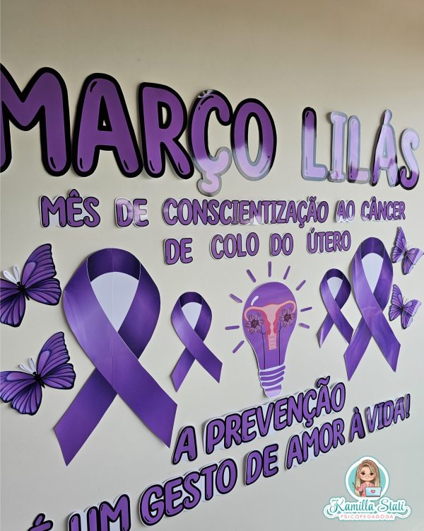 Painel Março Lilás