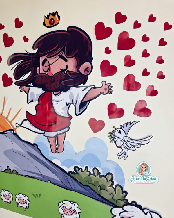 Painel Páscoa Cristã Ele Vive - Imagem 4