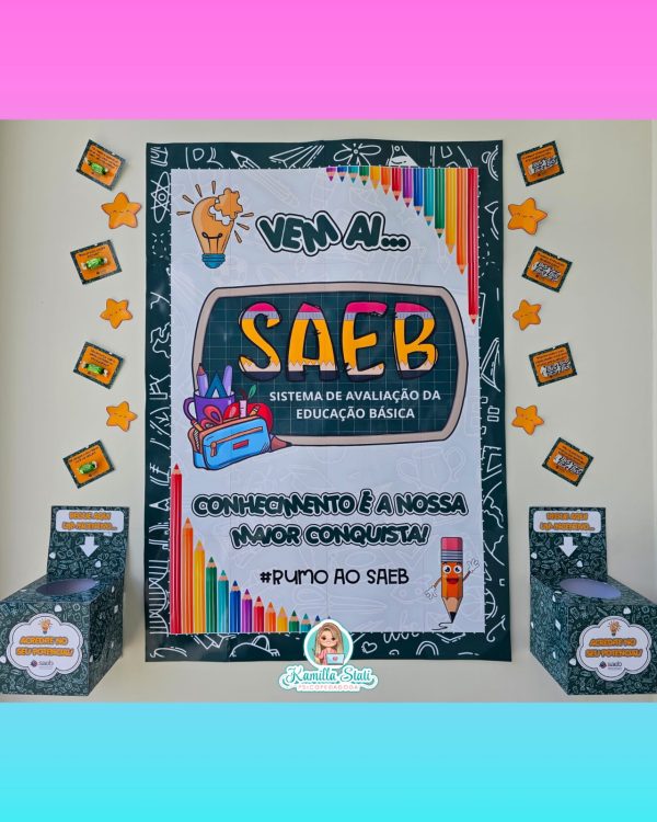 Painel SAEB + lembrancinhas - Imagem 2