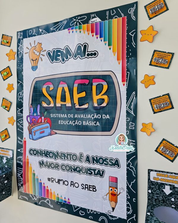 Painel SAEB + lembrancinhas - Imagem 3