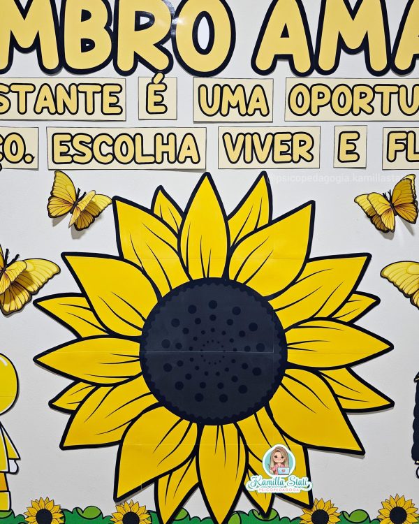 Painel setembro amarelo girassol - Imagem 7