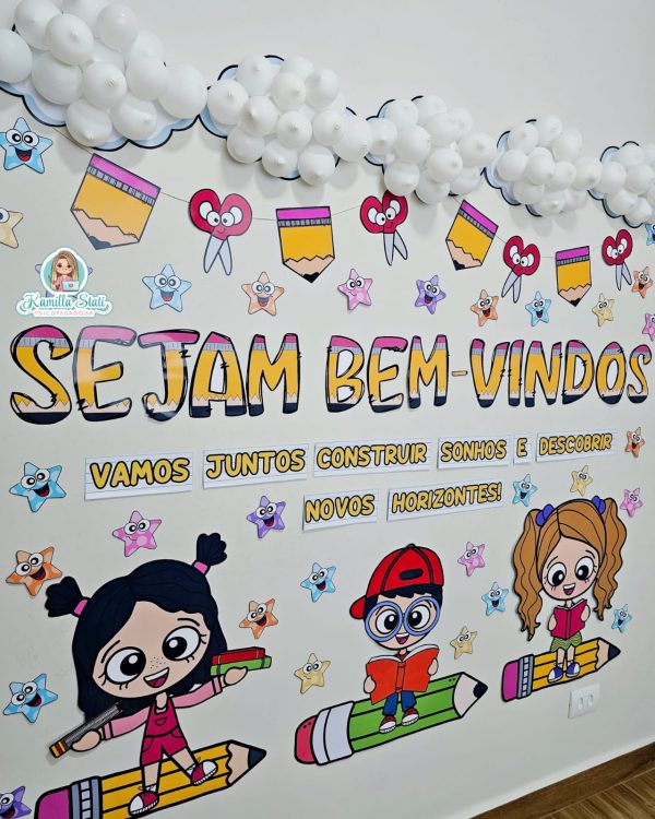Painel volta às aulas escolar - Imagem 2