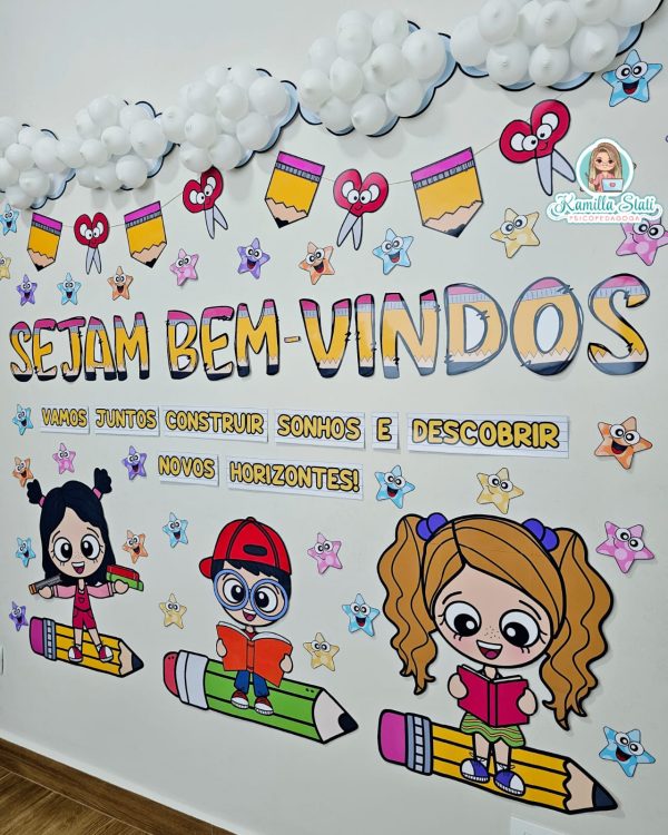 Painel volta às aulas escolar - Imagem 7