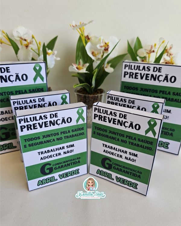 Caixinha pílulas abril verde - Imagem 2