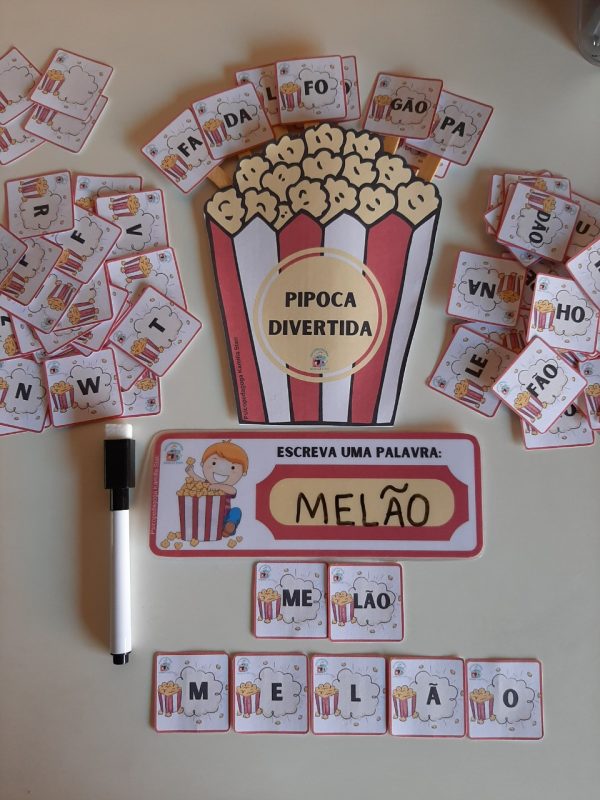 Pipoca divertida: formação de palavras