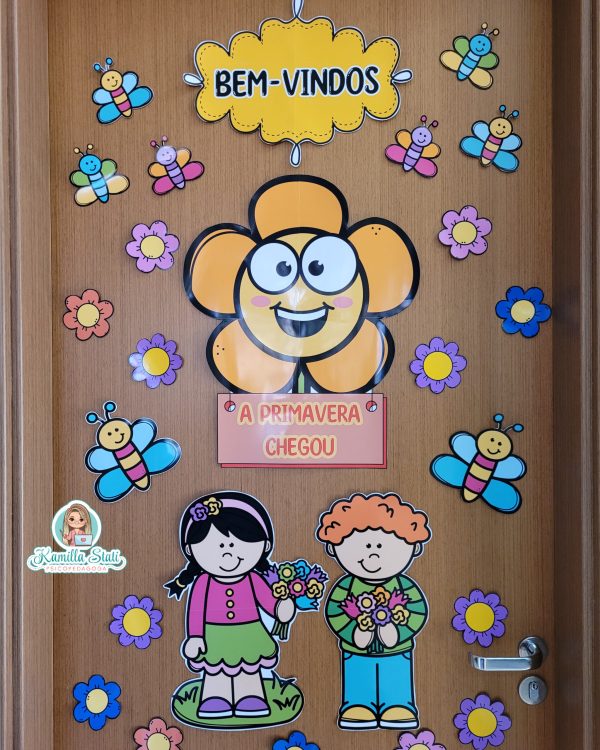 Placa de porta: primavera