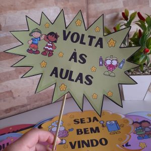 Plaquinhas volta ás aulas