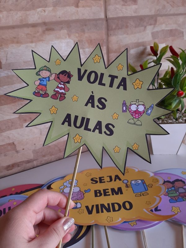 Plaquinhas volta ás aulas