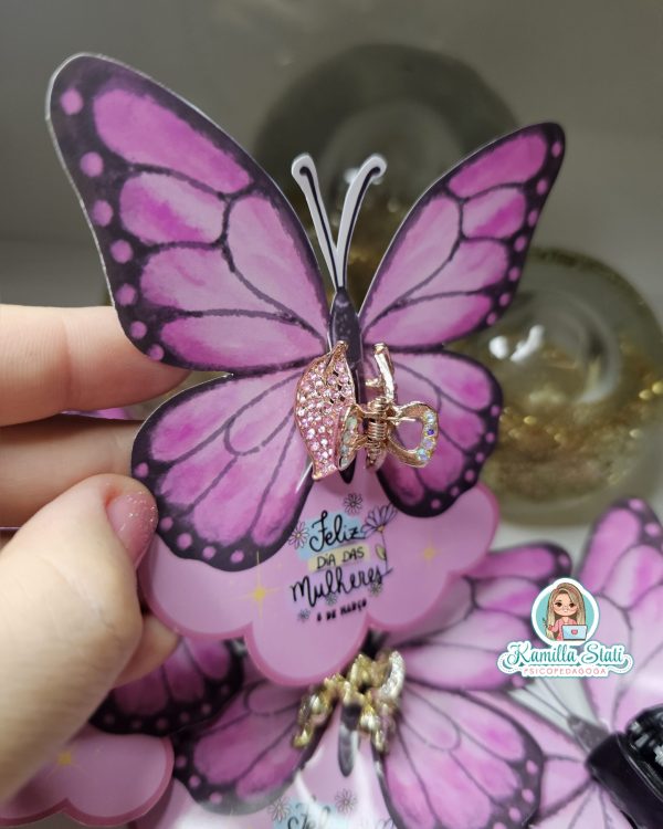 Borboleta presilha dia da mulher - Imagem 2