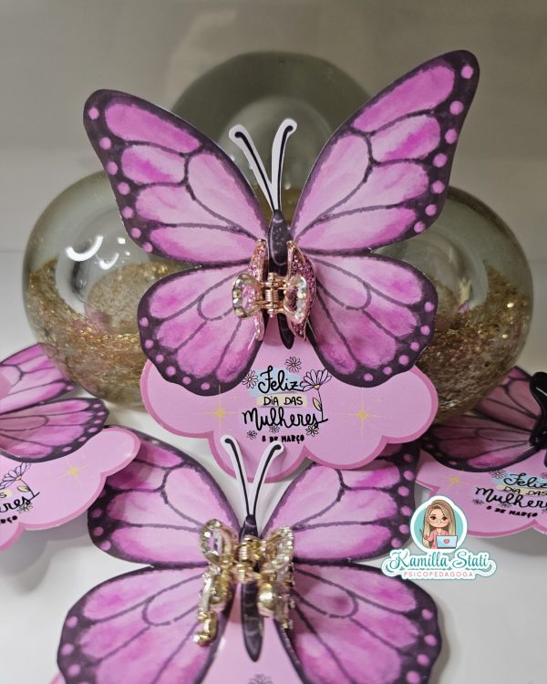 Borboleta presilha dia da mulher - Imagem 3