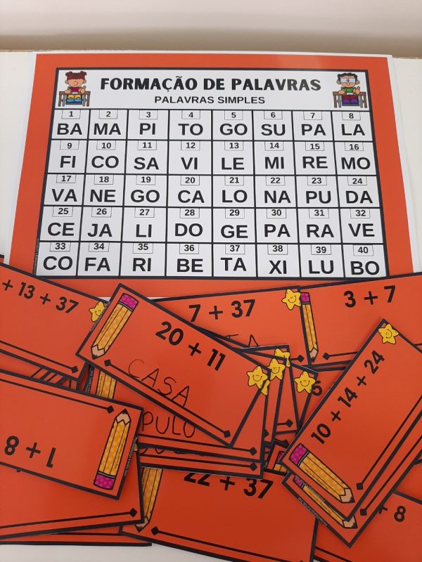 Sílabas numeradas: simples