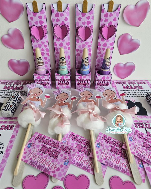 Trio de lembrancinhas dia das mães