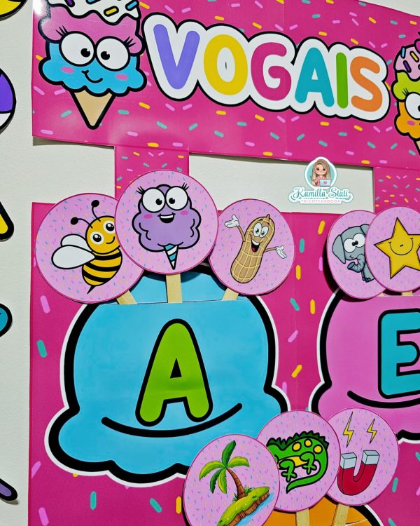 Vogais de parede doce aventura - Imagem 3