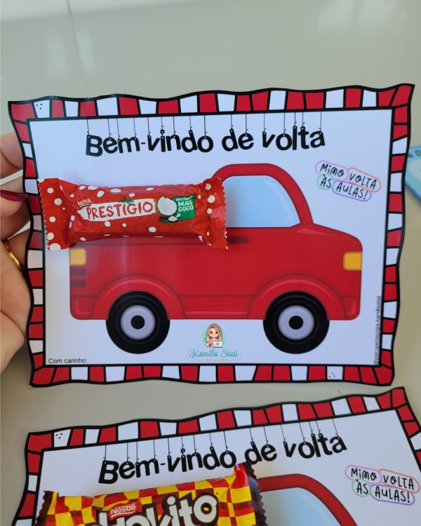 Cartãozinho bem vindo de volta