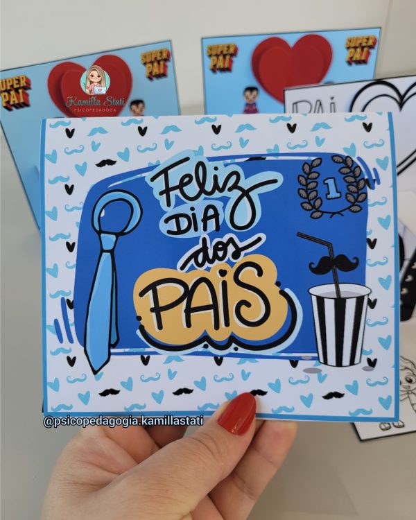 Cartão 3D dia dos pais - Imagem 3