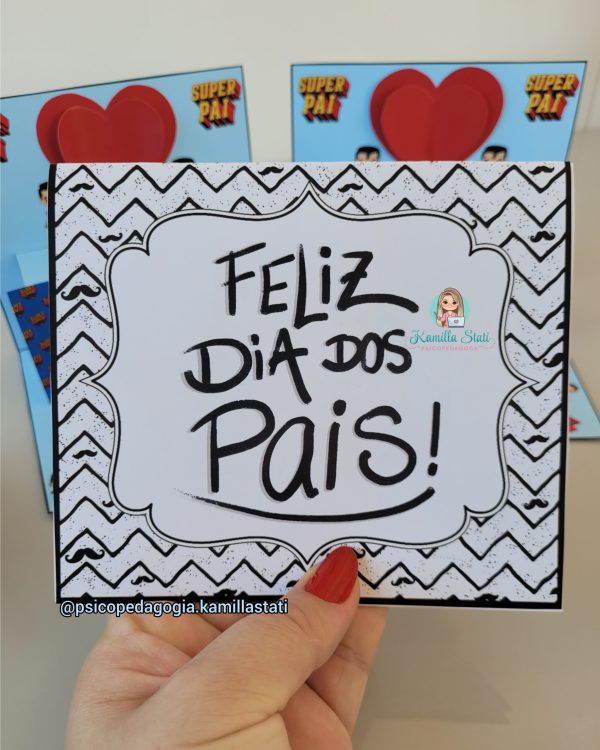 Cartão 3D dia dos pais - Imagem 4