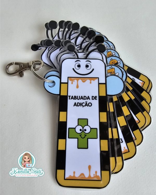 Chaveiro tabuada de adição