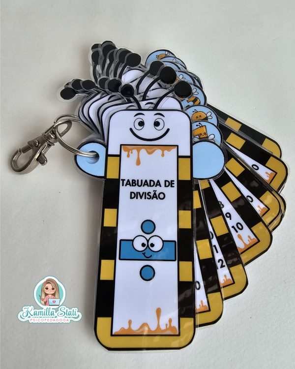 Chaveiro tabuada de divisão