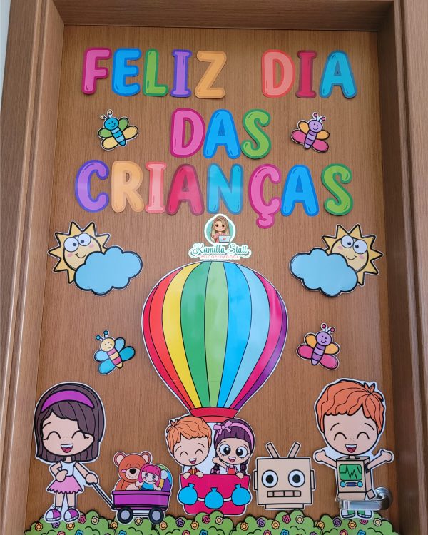 Decoração de porta: dia das crianças - Imagem 2